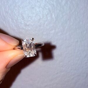 Emerald-Cut Solitaire Ring